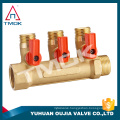 China manufacturer brass water manifold in floor heating plumbing system in heavy duty